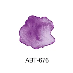 Aкварелен двувърх маркер Tombow ABT Dual Brush, четка 3.5 мм, връх 0.8 мм, 676 royal purple