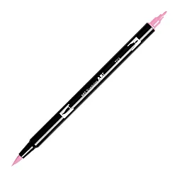 Aкварелен двувърх маркер Tombow ABT Dual Brush, четка 3.5 мм, връх 0.8 мм, 723 pink