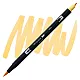 Aкварелен двувърх маркер Tombow ABT Dual Brush, четка 3.5 мм, връх 0.8 мм, 991 light ochre