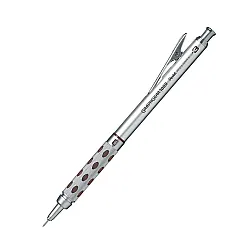 Автоматичен молив Pentel Graphgear 1000, метално тяло, с грип, 0.3 мм, сив