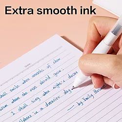 Автоматична гелова химикалка Deli Lineum EG60B-BL, с грип, 0.5 мм, синя