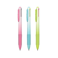 Четирицветна химикалка Deli Neonup EQ311N, с грип, 0.7 мм