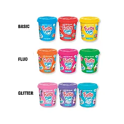 Дисплей с моделин MITAMA Funny Doo, 9 цвята х 120 г, 36 броя