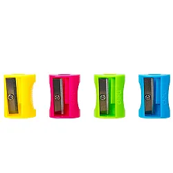 Единична острилка Deli Neon E0531, ф 8 мм, 27х20х12.5 мм, цветна
