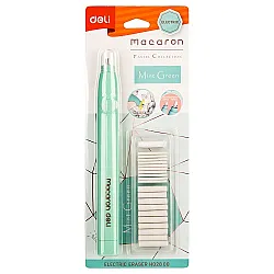 Електрическа гума за молив Deli Macaron EH02800, 178х17х18 мм, цветна