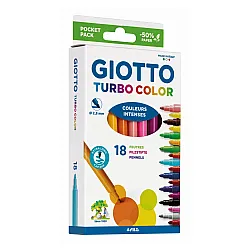 Флумастери GIOTTO Turbo Color, връх 2.8 мм, 18 цвята