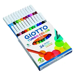 Флумастери GIOTTO Turbo Color, връх 2.8 мм, 24 цвята