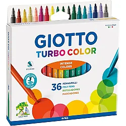 Флумастери GIOTTO Turbo Color, връх 2.8 мм, 36 цвята