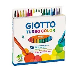 Флумастери GIOTTO Turbo Color, връх 2.8 мм, 36 цвята