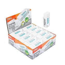 Гума за молив Deli Scribe EH00110, 42х17х10 мм, бяла