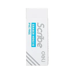 Гума за молив Deli Scribe EH00210, 54х20х10 мм, бяла