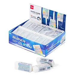 Гума за молив Deli Super Clean , 41х17х10 мм, бяла