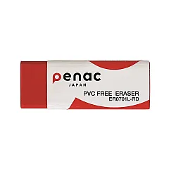 Гума за молив Penac, 59х21х10 мм, червена