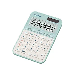 Калкулатор CASIO COLORFUL MS-20YC-LG, настолен, 12 dgt, 154.5x101x18 мм, светло зелен