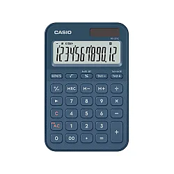 Калкулатор CASIO COLORFUL MS-20YC-NY, настолен, 12 dgt, 154.5x101x18 мм, тъмно син