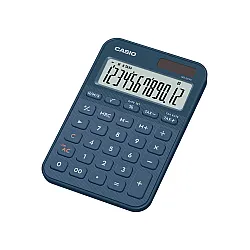 Калкулатор CASIO COLORFUL MS-20YC-NY, настолен, 12 dgt, 154.5x101x18 мм, тъмно син