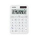Калкулатор CASIO COLORFUL MS-20YC-W, настолен, 12 dgt, 154.5x101x18мм, бял