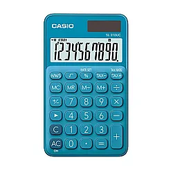 Калкулатор CASIO COLORFUL SL-310UC-BU, джобен, 10 dgt, 118х70х8.4 мм, син