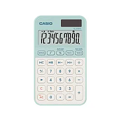 Калкулатор CASIO COLORFUL SL-310YC-LG, джобен, 10 dgt, 118x70x8 мм, светло зелен