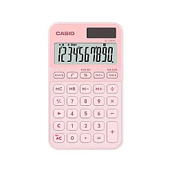 Калкулатор CASIO COLORFUL SL-310YC-LP, джобен, 10 dgt, 118х70х8 мм, светло розов
