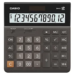 Калкулатор CASIO DH-12 BK, настолен, 12 dgt, 150х159х29 мм, черен