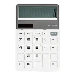 Калкулатор NuSign ENS042, настолен, 12 dgt, 163.6x106x19 мм, бял