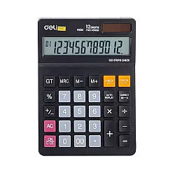 Калкулатор Deli Smart EM01420, настолен, 12 dgt, 179х126х28.5 мм, черен
