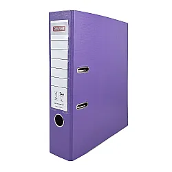 Класьор DELMET, РР, A4, 75 мм, метален кант, сменяем етикет, лилав