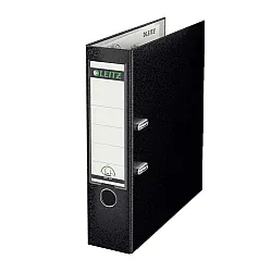 Класьор LEITZ 180°, РР, A4, 80 мм, метален кант, сменяем етикет, черен