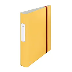 Класьор с ластик LEITZ Active Cosy, Polyfoam 2.3 мм, A4, 65 мм, жълт
