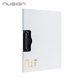 Клипборд с капак NuSign E5011, A4, хоризонтален, Foam PP, бял