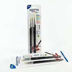 Комплект четки за рисуване GIOTTO Art 577, плоски №0, 2, 4, 6