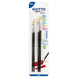 Комплект четки за рисуване GIOTTO Art 577, плоски №4, 6, 8, 10