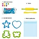 Комплект за моделиране MITAMA Funny Doo Happy Bag, 7 цвята моделин, с аксесоари, 14 части