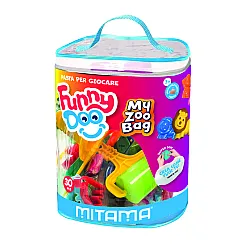 Комплект за моделиране MITAMA Funny Doo My Zoo Bag, 14 цвята моделин, с аксесоари, 30 части