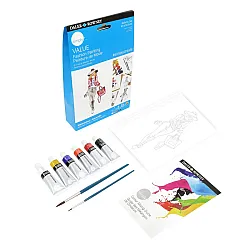 Комплект за рисуване с акварелни бои DALER-ROWNEY Activity Set Watercolor - Fashion, 12 части