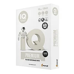 Копирна хартия IQ Premium, А4, 160 г, бяла, FSC, пакет 250 л.