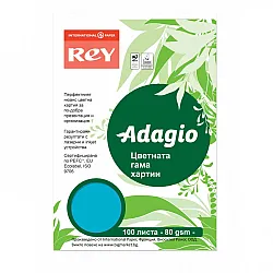 Копирна хартия REY Adagio, A4, 80 г, наситен цвят Dark Blue (51), пакет 100 л.