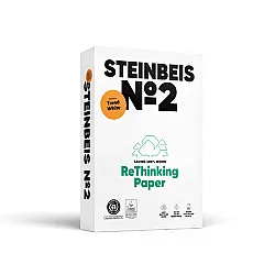 Копирна хартия STEINBEIS №2 ReThinking, А4, 80 г, 100% рециклирана, CIE белота 85, пакет 500 л.