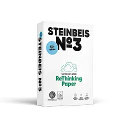 Копирна хартия STEINBEIS №3 ReThinking, А4, 80 г, 100% рециклирана, CIE белота 90, пакет 500 л.