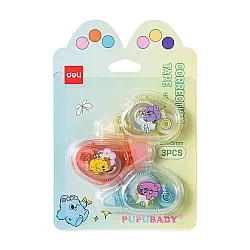 Коректор лента Deli Pupubaby EH374, 5 мм х 5 м, 3 бр.