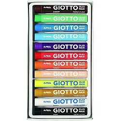 Маслени пастели GIOTTO OLIO MAXI, ф 11 мм, 70 мм, 12 цвята