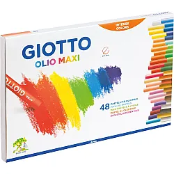 Маслени пастели GIOTTO OLIO MAXI, ф 11 мм, 70 мм, 48 цвята