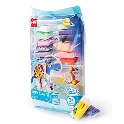 Моделин Deli Genius EY251-24, с инструменти, 24 цвята х 6 г