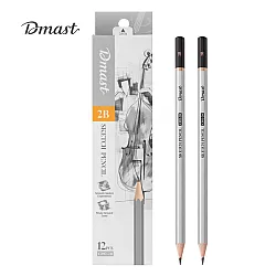 Молив без гума Deli Dmast EC392-2B, шестоъгълно тяло, 2B