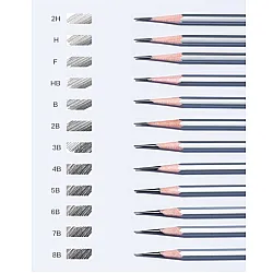 Молив без гума Deli Dmast EC392-2B, шестоъгълно тяло, 2B