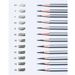 Молив без гума Deli Dmast EC392-5B, шестоъгълно тяло, 5B