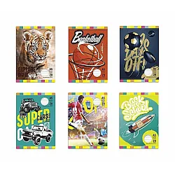 Multiprint тетрадка, A5, 40 л, тесни и широки редове, офсет