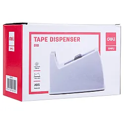 Настолен тиксодържач Deli Simpli E810, 145x63x93 мм, за ленти до 19 мм х 33 м, син