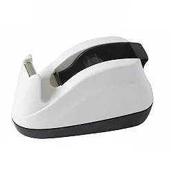 Настолен тиксодържач Deli Vivid E808, 123x57x65 мм, за ленти до 19 мм х 33 м, бял
